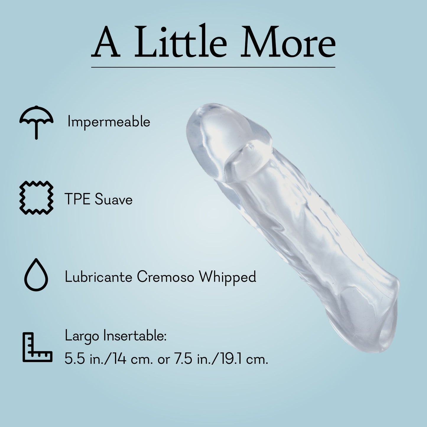 A Little More 5.5" Penis Extender Infographic Spanish 2 Pure Romance