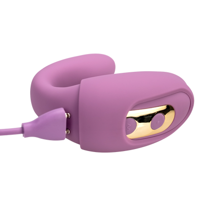The Adventurer Curve Air Pressure Dual-Action Vibrator & charge cord | Euforia